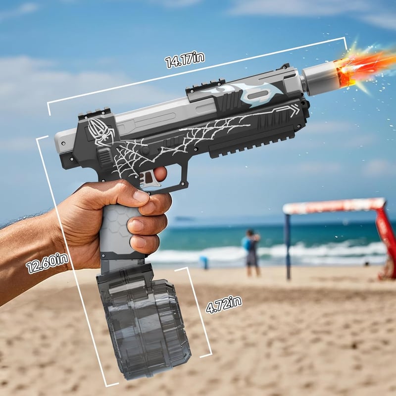 Automatic Electric Water Gun, Long Range, Waterproof