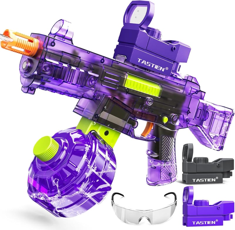 Pool Party Electric Water Gun, 540ml, 36 FT Range - Purple
