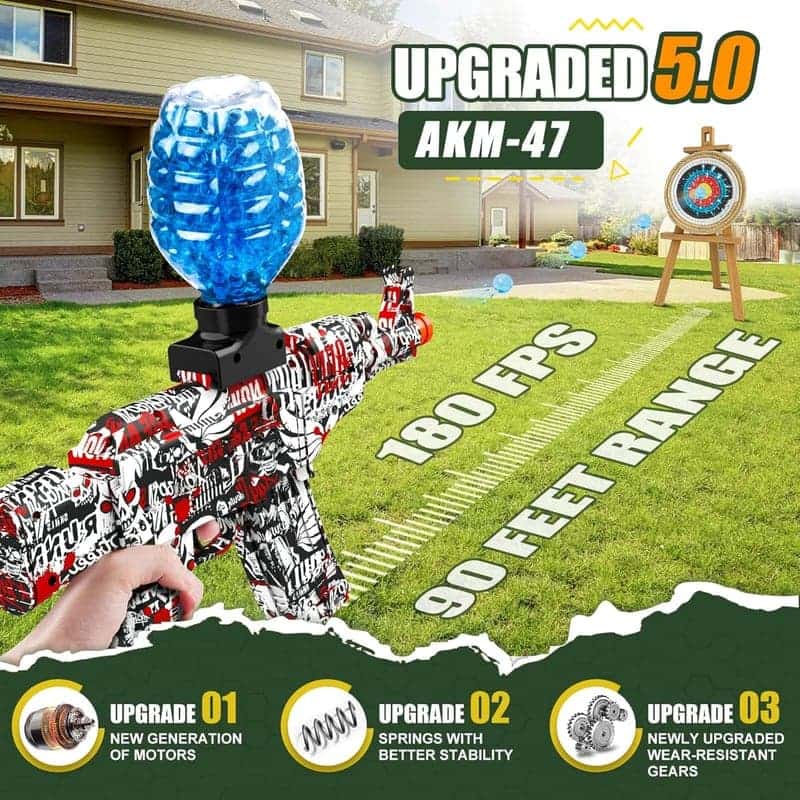Gelfire Blaster with Eyewear for Outdoor Games, Ages 14+