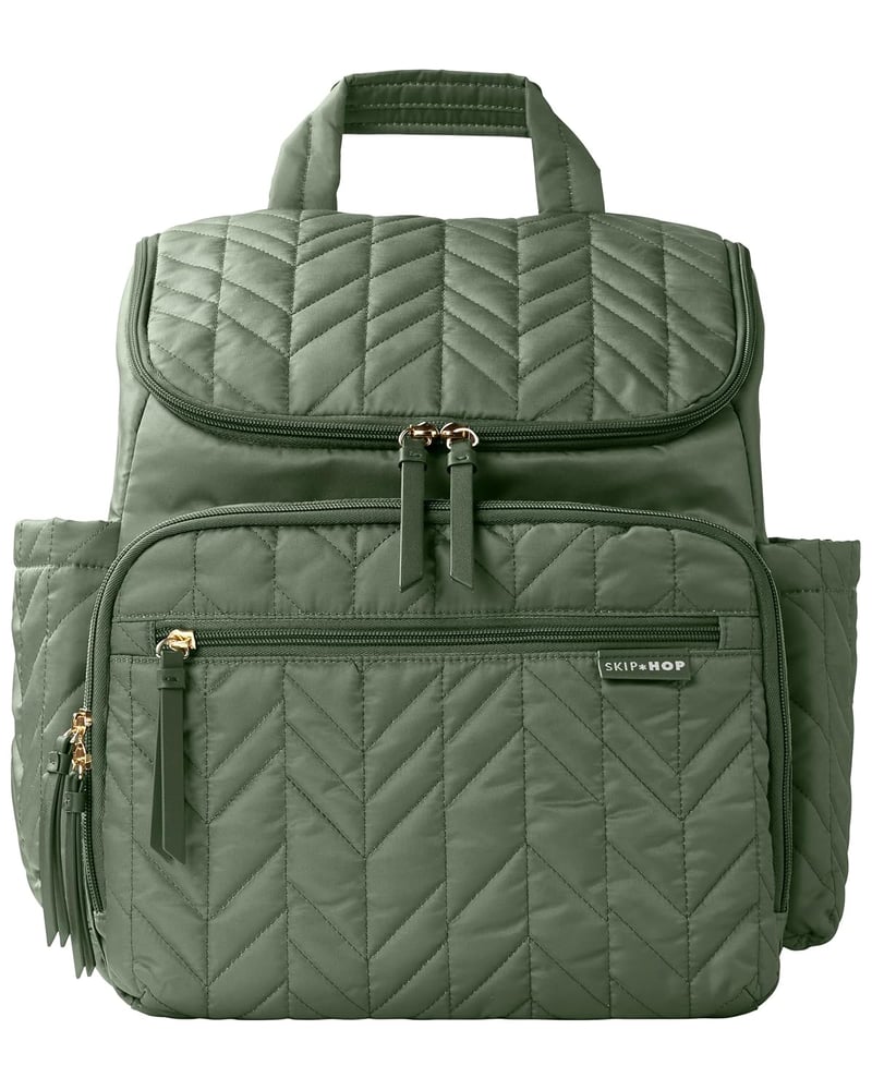 Diaper Bag Backpack for Baby Travel with Changing Pad, Sage