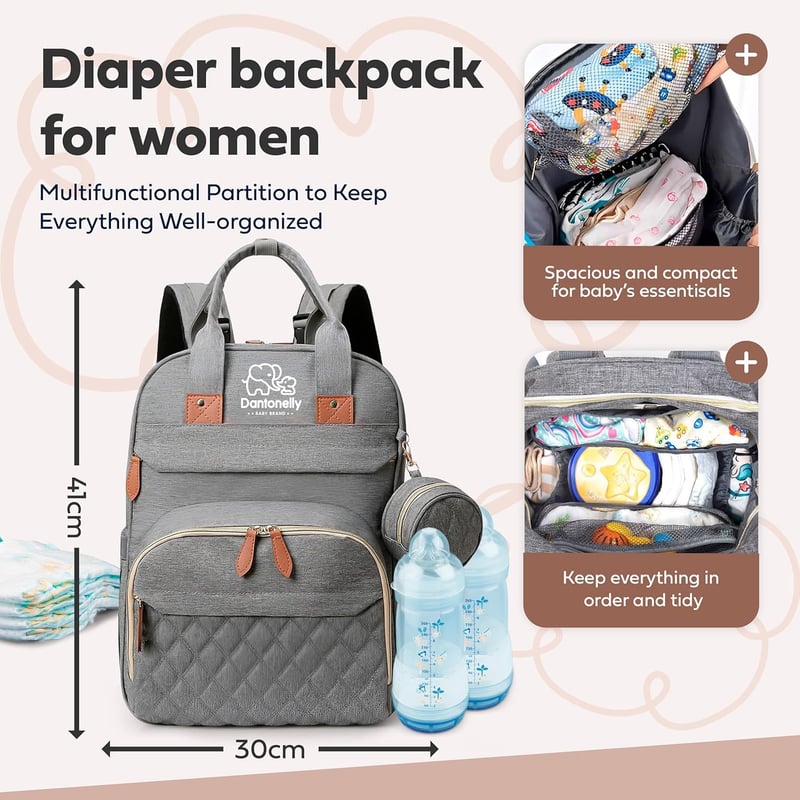 Travel Baby Backpack with Waterproof Changing Pad – Unisex