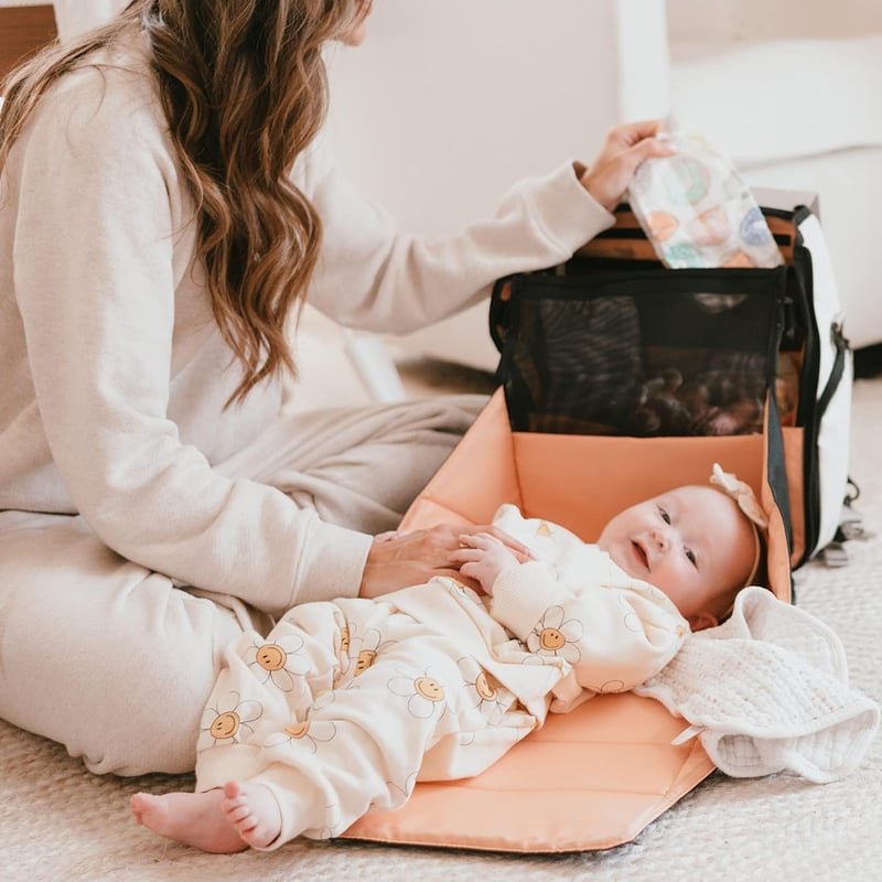 Eco-Friendly Diaper Bag Backpack with Changing Station - Unisex