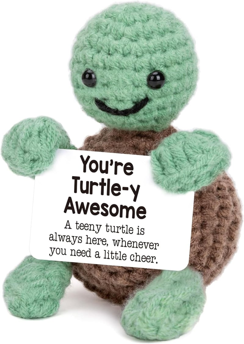 Mother's Day Crochet Turtle Gift - Cute Handmade Decor