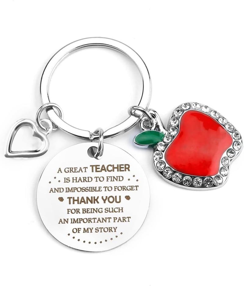 Teacher Appreciation Keychain Gift for Women, End of Year