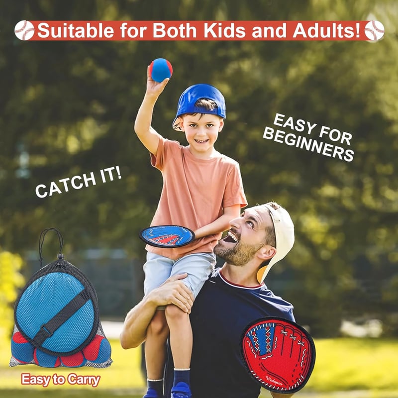 Kids Baseball Toss and Catch Set for Family Fun