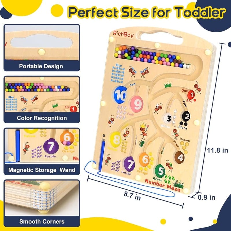 Montessori Magnetic Maze Toy for Toddlers