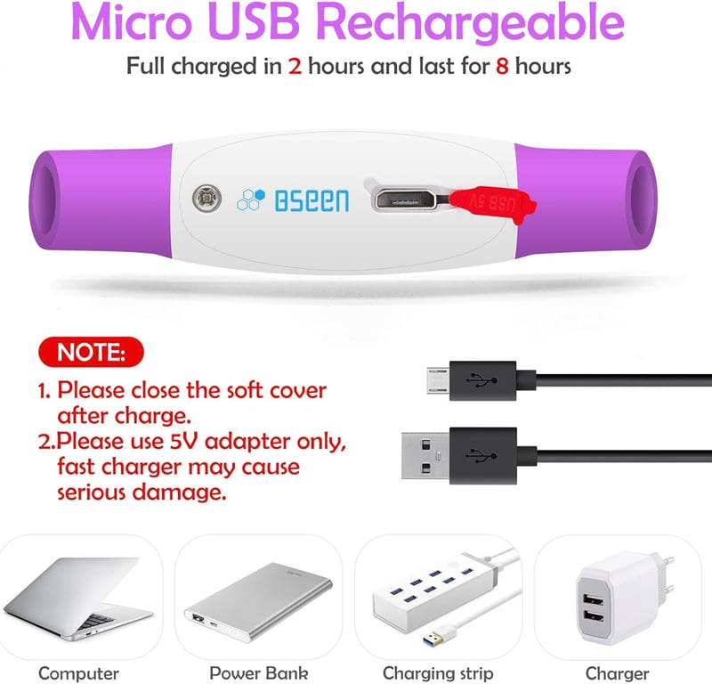 USB Rechargeable Light-Up Dog Collar for Night Safety (Purple)