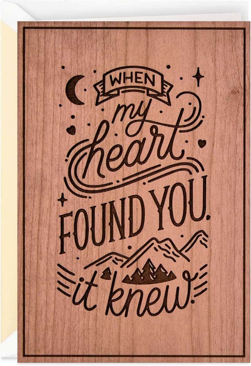 5th Anniversary Wood Card – 