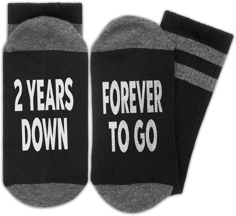 2nd Anniversary Socks for Couples, 