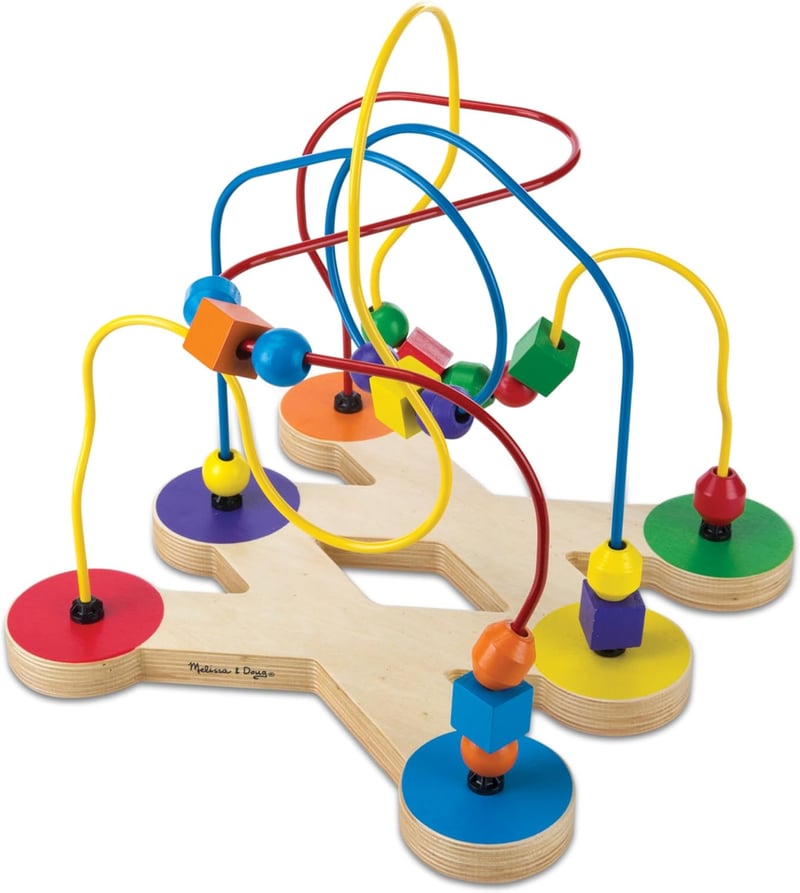 Wooden Bead Maze Toy for Toddlers 3+