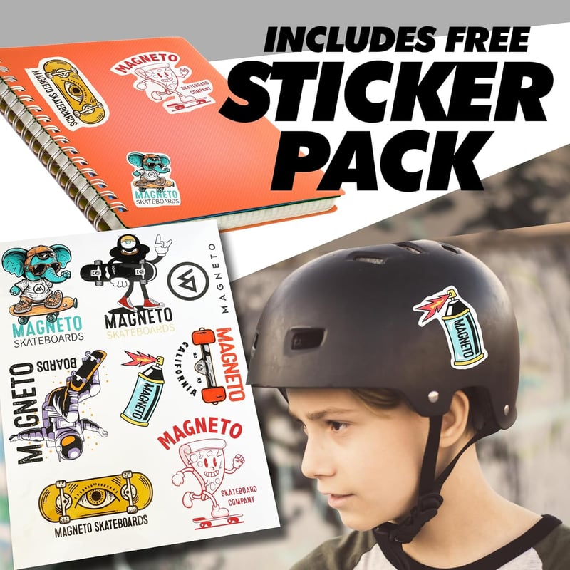 Complete Skateboard – 6-Layer Maple Deck for Teens & Beginners