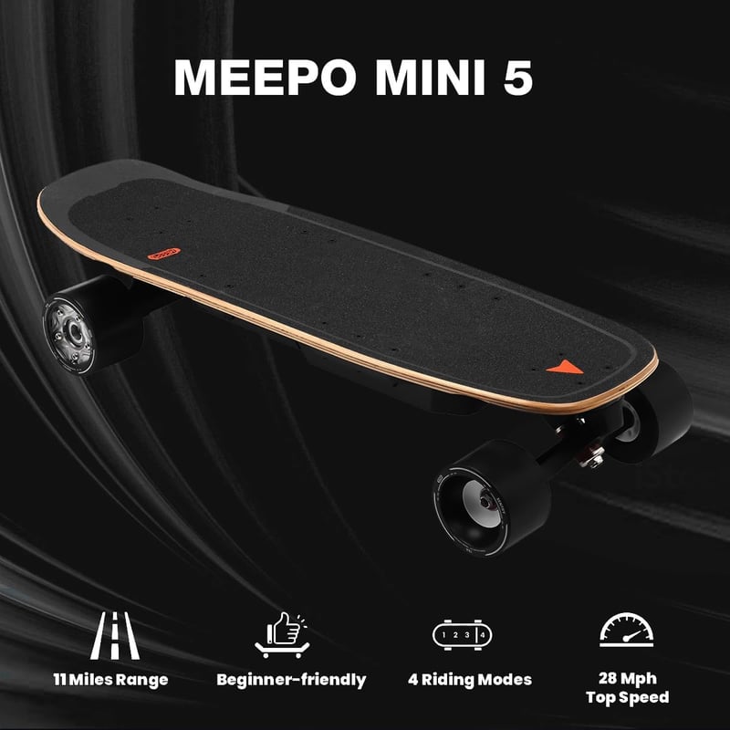 Electric Skateboard for Adults & Teens, 29 MPH, 11-Mile Range