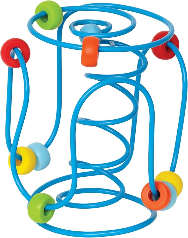 Spring-A-Ling Wooden Bead Maze Toy