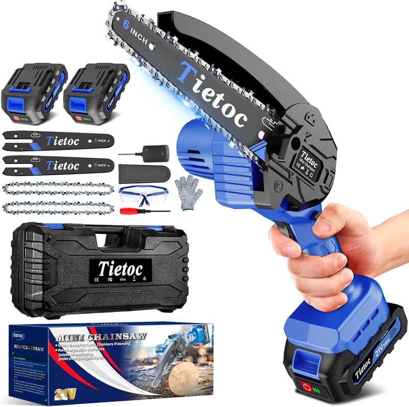 Father's Day Cordless 6-Inch Mini Chainsaw Gift for Men