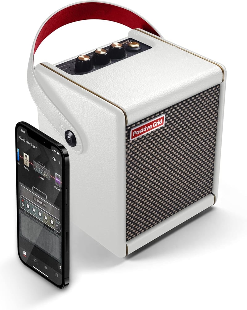 Portable Smart Guitar Amp & Speaker (Pearl)