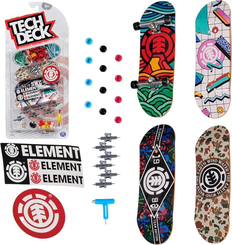 Ultra DLX Fingerboard 4-Pack - Customizable Mini Skateboards for Kids