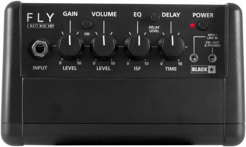 Compact 3-Watt Mini Guitar Amplifier with ISF - Black