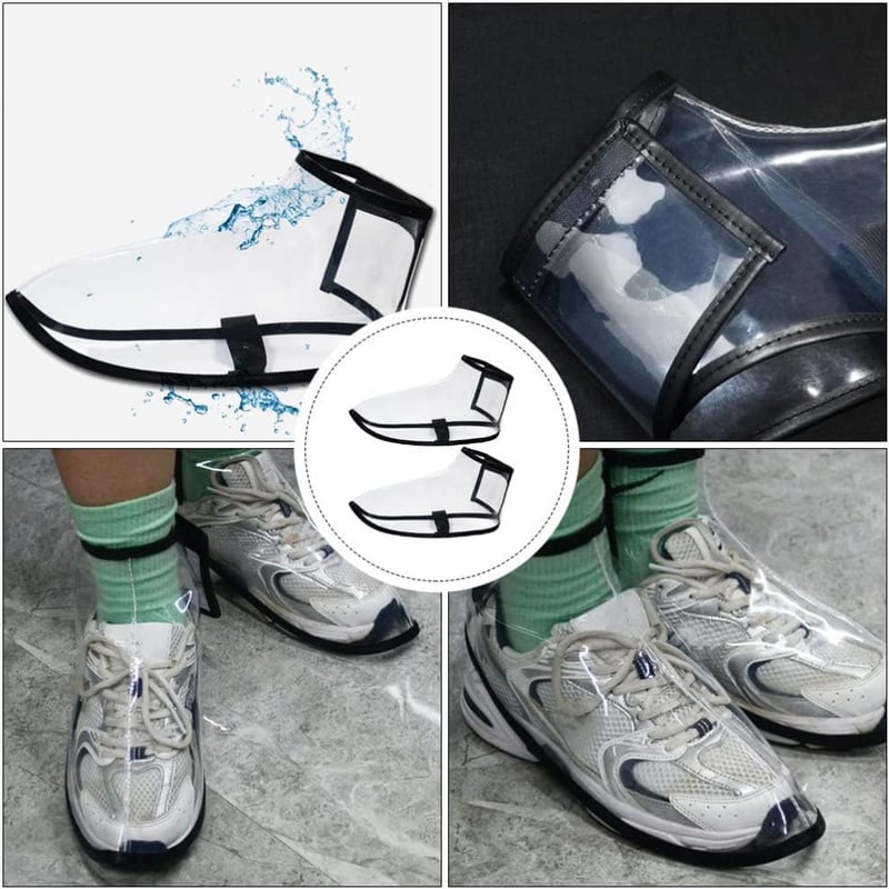 Salon Shoe Covers PVC Overshoes - Size S