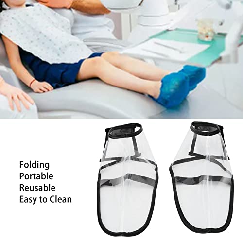 Salon Transparent Barber Shoe Covers (Medium)