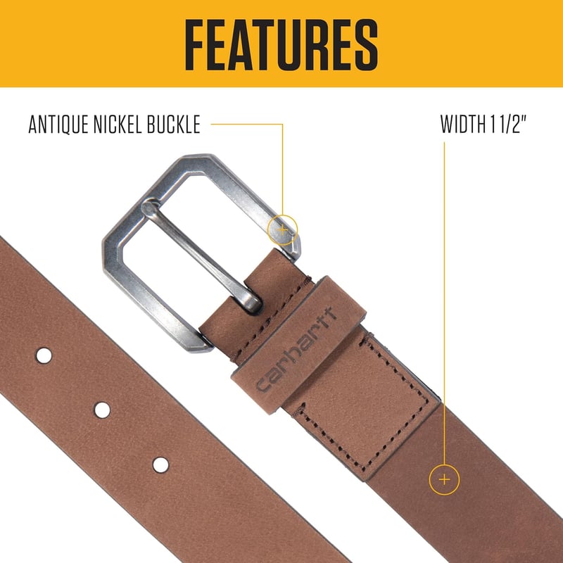 Men's Rugged Leather Belt