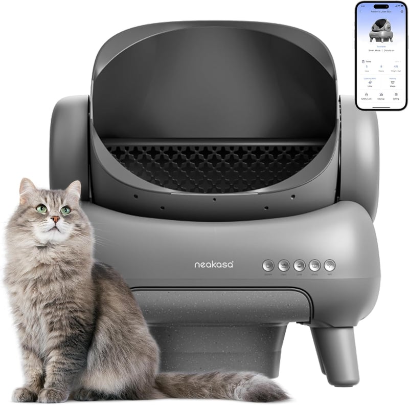 Automatic Self-Cleaning Cat Litter Box with App