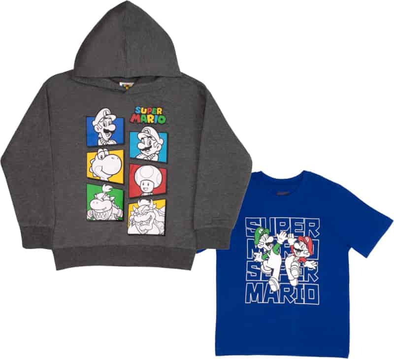 Super Mario Hoodie & T-Shirt Set for Boys