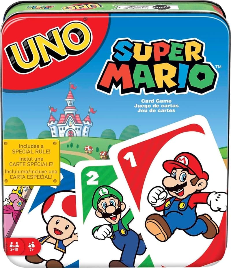 Super Mario UNO Card Game in Travel Tin
