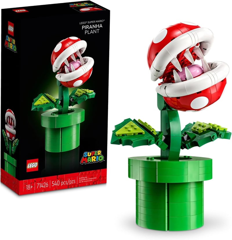 Birthday Gift: Posable LEGO Super Mario Piranha Plant