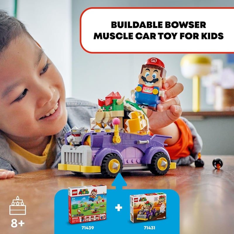 LEGO Super Mario Bowser’s Car Set for Kids 8+