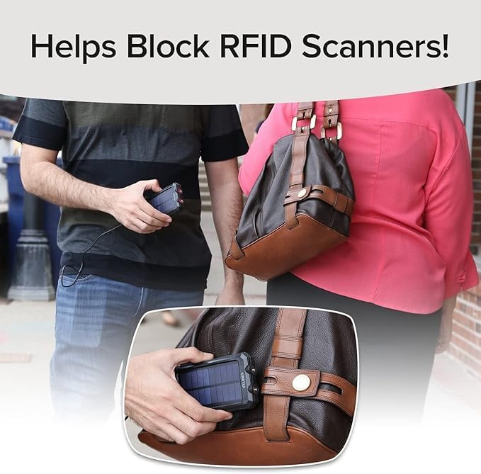 RFID-Blocking Aluminum Wallet with One-Touch Access