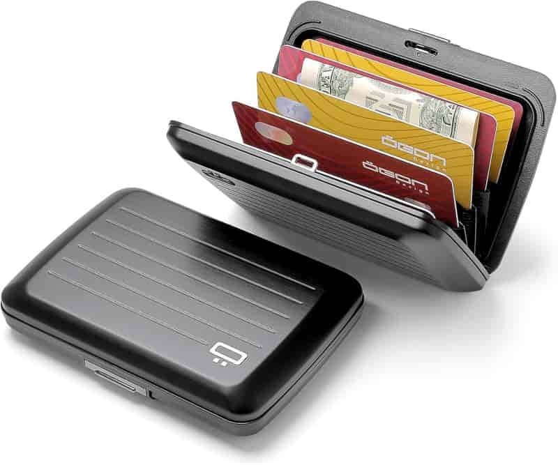 Aluminum RFID Wallet, 10-Card Holder