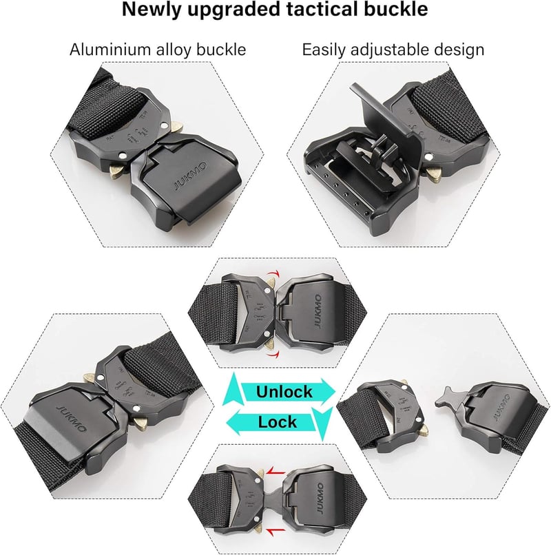 Tactical Nylon Belt with Quick Release Buckle