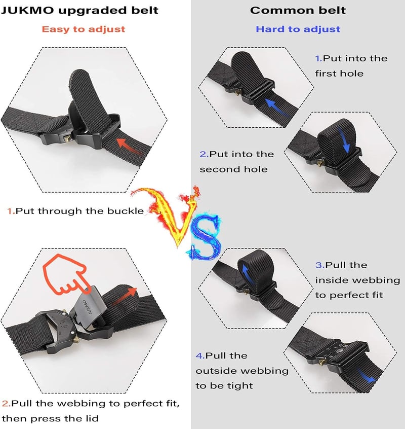 Tactical Nylon Belt with Quick Release Buckle