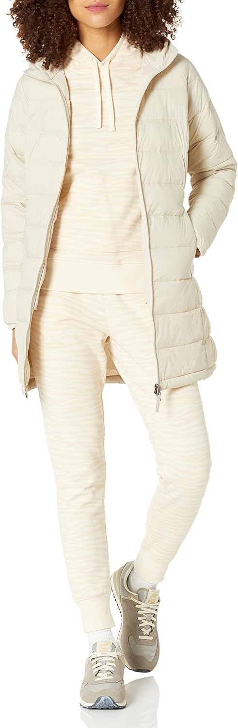 Women's Lightweight Packable Hooded Puffer Coat, Water-Resistant