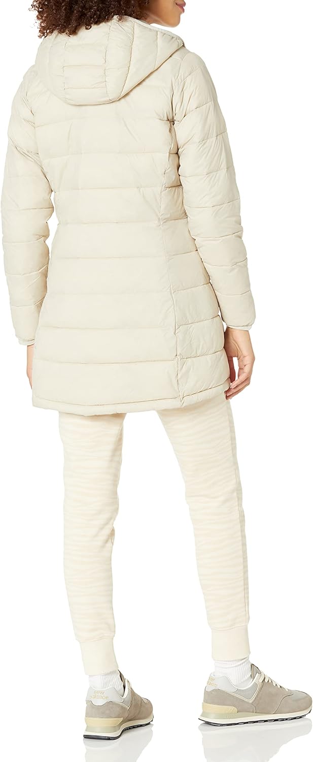 Women's Lightweight Packable Hooded Puffer Coat, Water-Resistant