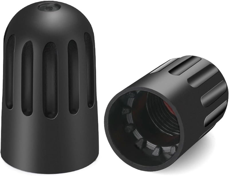Universal TPMS Tire Valve Caps - 8 Pack