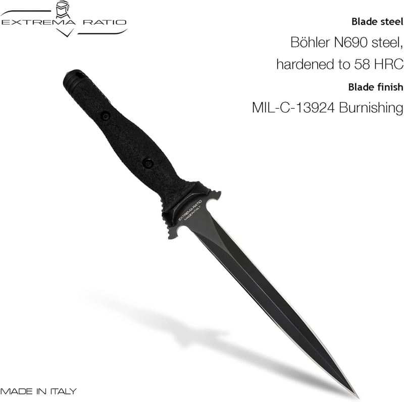 Suppressor Operativo Fixed Blade Knife, N690 Steel, Made in Italy
