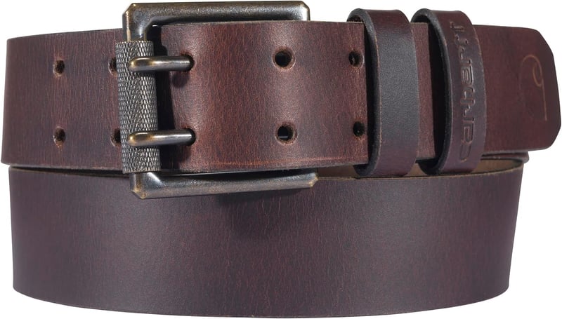 Men's Leather Belt, Double Prong, Various Styles & Sizes
