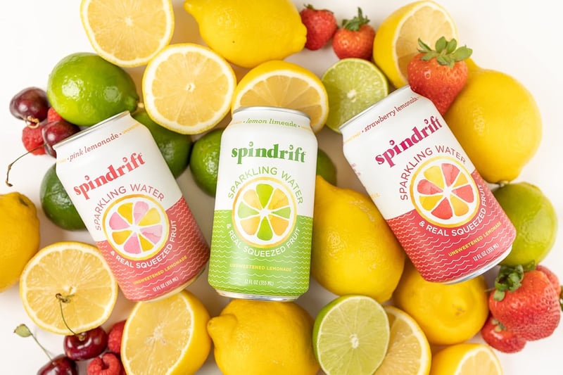 Spindrift Lemonade Variety Pack, 12 Fl Oz, 3 Flavors, 20 Count