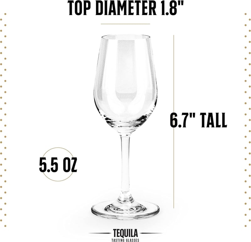 Tequila Crystal Tasting Set - 4 Snifter Glasses