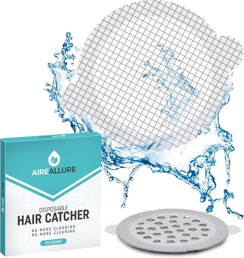 Disposable Shower Drain Hair Catcher 25-Pack
