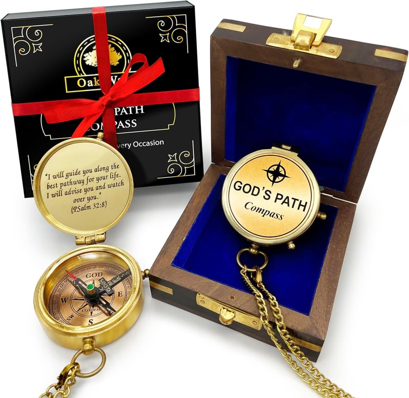 Confirmation Compass Gift – Inspirational Teen Boys' Card Included