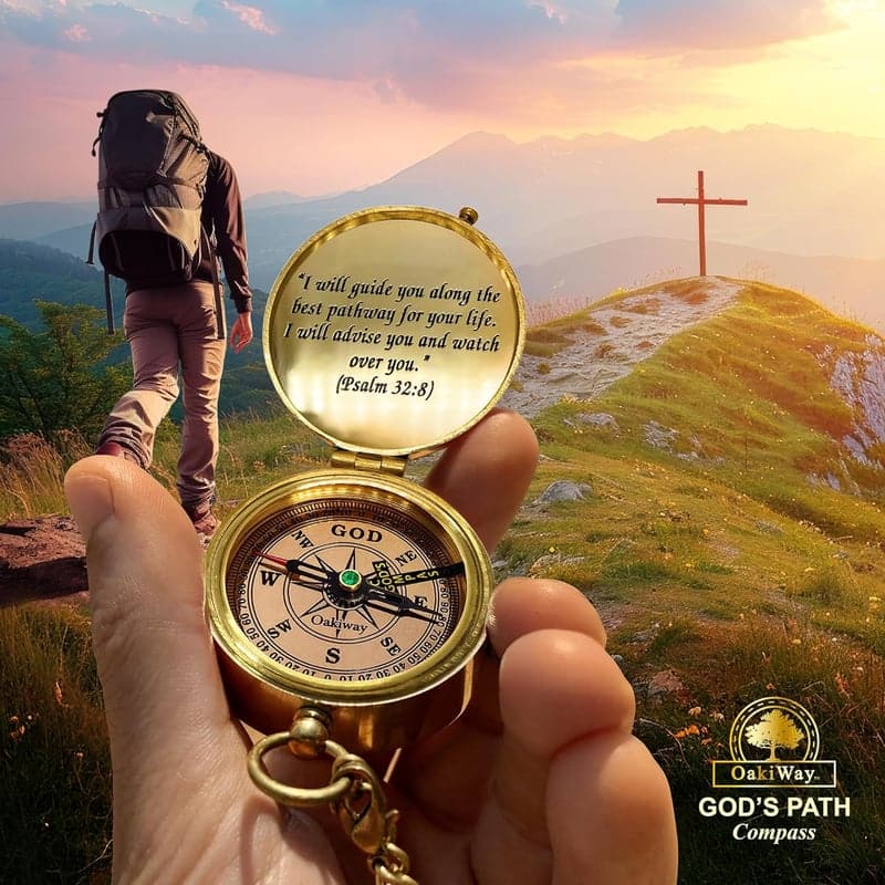 Confirmation Compass Gift – Inspirational Teen Boys' Card Included