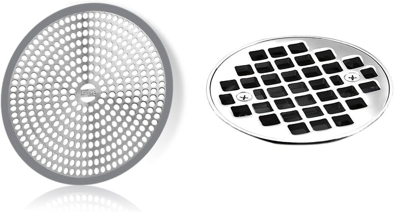 Shower Drain Hair Catcher – Stainless Steel & Silicone