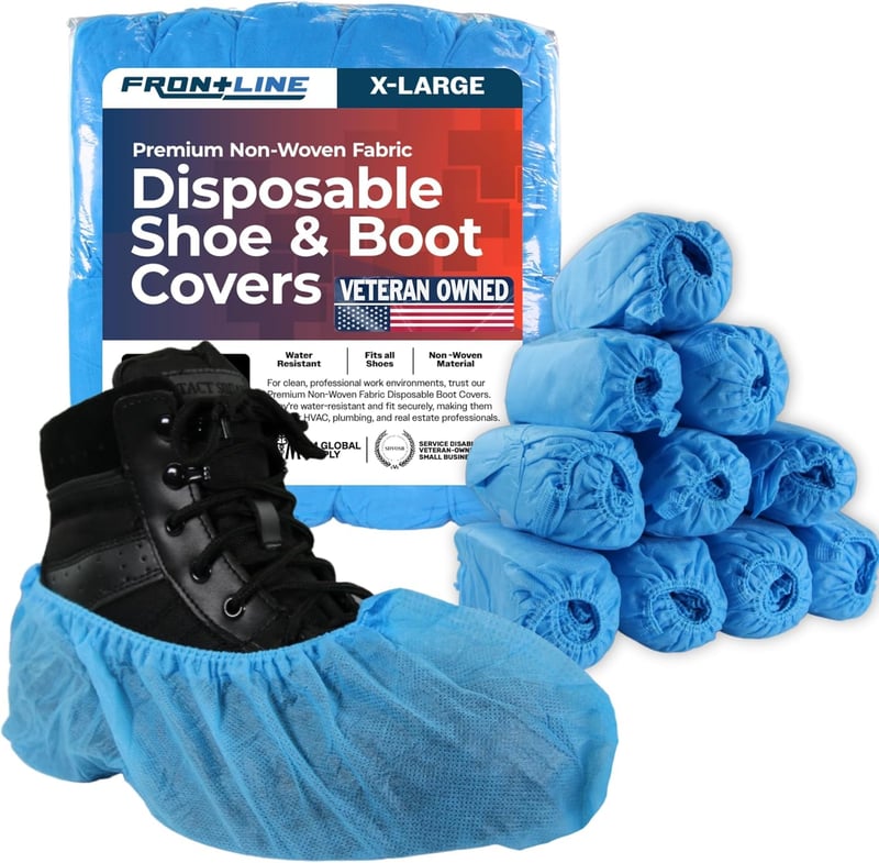Disposable Shoe Covers for Indoor Use - Water-Resistant (100 Count)