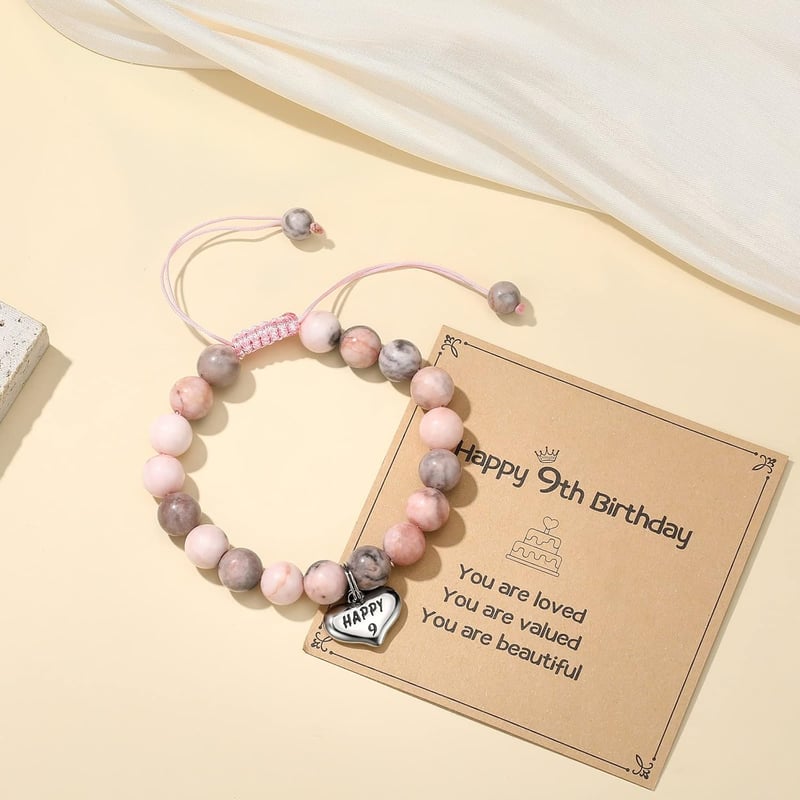 Birthday Braided Beads Bracelet for Women