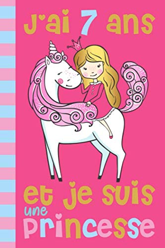 7th Birthday Gift: Unicorn Lover's Princess Book