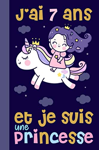 7th Birthday Gift: Unicorn Princess Book for Girls