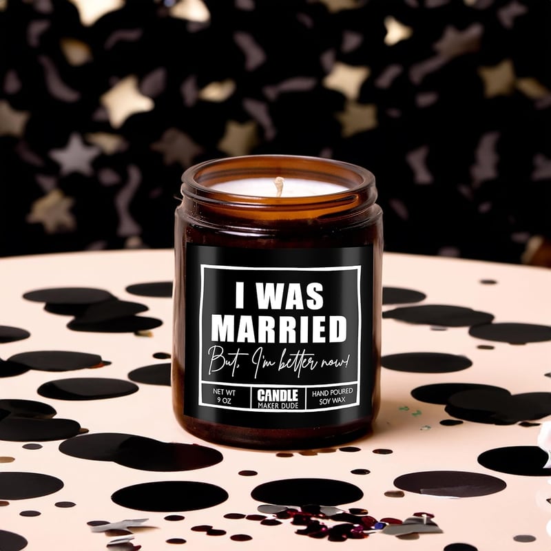 Funny Divorce Scented Candle – 