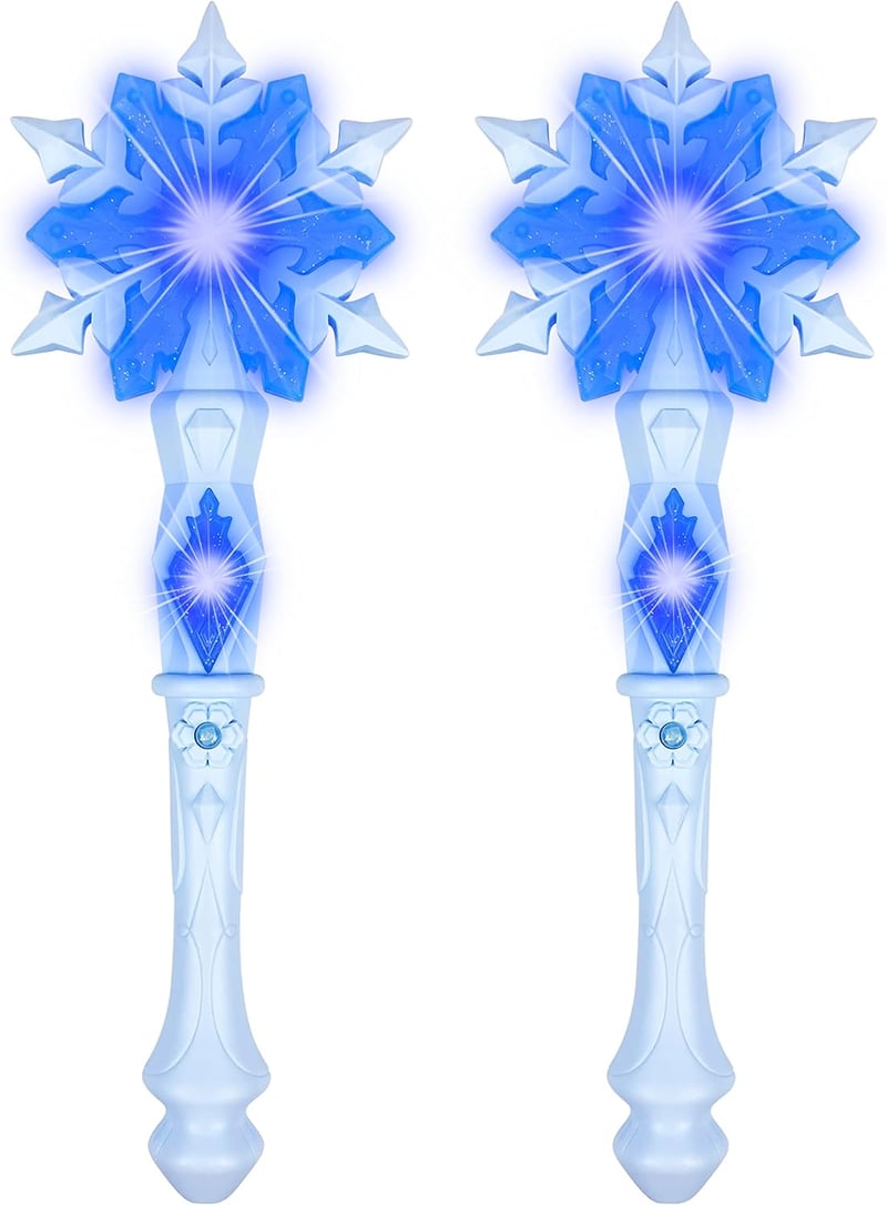 Princess Party Magic Snowflake Wands - 2 Piece Set